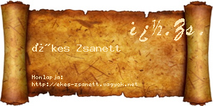 Ékes Zsanett névjegykártya
